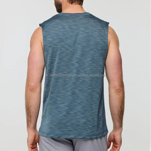 Débardeur de sport personnalisé OEM 3D pour hommes, en coton, pour la musculation et la remise en forme - Product Image 4