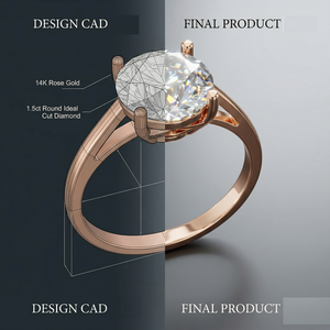 Anillo de Compromiso y Boda Solitario de Plata de Ley 925 con Moissanita de Corte Redondo de 30 Quilates, Chapado en Rodio, Regalo para Mujeres, Hombres, Unisex - Product Image 6