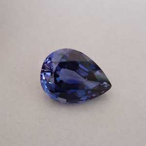 Zafiro Azul Cultivado en Laboratorio, Corte Pera, Gema Suelta, Claridad Brillante, Facetado, Piedra de Calidad Premium para Joyería, Hecho a Mano - Product Image 1