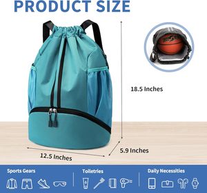 Bolsa de Gimnasio de Lona Resistente, Bolsa Deportiva de Viaje Impermeable - Product Image 2