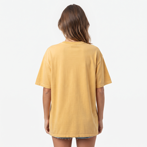 Women's Casual Oversized Crew Neck T Shirt Short Sleeve Custom Logo Solid Color Summer Fashion <b>Top</b> - Product Image 2