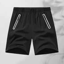 <b>Men's</b> Oversized Cargo <b>Shorts</b> - Heavyweight Cotton Streetwear Loose Fit Wide Leg <b>Shorts</b> with Square <b>Patch</b> Pockets - Product Image 2