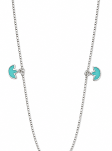 925 Sterling Silver Color Enamel Butterfly Pendant Necklace Nature Inspired High Polish Womens Fashion Jewelry Daily Wear <b>Party</b> - Product Image 3