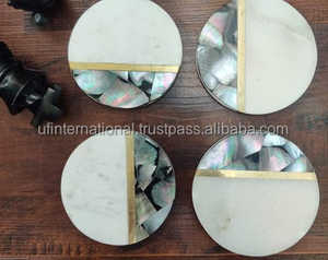 Posavasos con incrustaciones de hueso de diseño antiguo para hoteles y restaurantes de forma redonda, utensilios de cocina con incrustaciones de hueso, uso más vendido - Product Image 5