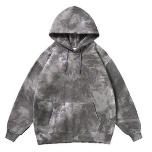 Sweat à capuche surdimensionné personnalisé en coton délavé à l'acide, effet tie-dye, grammage lourd premium, avec logo personnalisé OEM, style vintage - Product Image 1