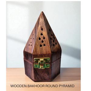 Brûleur d'encens en bois artisanal de luxe – Porte-parfum en bois naturel pour la maison - Product Image 4