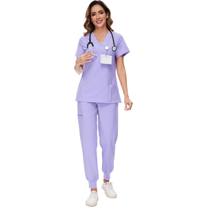 Long Lasting Durability Flexible Mobility Hospital Scrub <b>Sets</b> Light Stretch Women Scrub <b>Sets</b> Designed for Soft Breathable Wear - Product Image 1