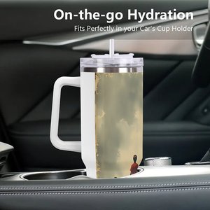 40oz <b>Large</b> Stainless Steel Tumbler With Custom Design For Outdoor Use - Product Image 3