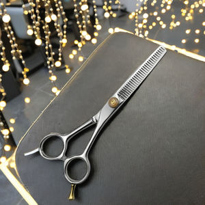 High Quality Stainless Steel Straight Blade Hair Cutting Scissors Dressing Thinning Hair Sharp Comfortable Handle Beauty Tool - Product Image 1