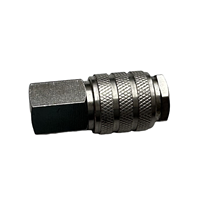Raccord rapide pneumatique en laiton de type mini européen, nickelé, compatible OEM et interchangeable avec le type Rectus 21