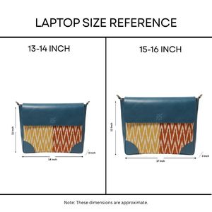 Sac bandoulière en cuir véritable à rabat motifé, sacoche pour ordinateur portable, grande capacité, léger, pour les voyages et l'usage quotidien - Product Image 2