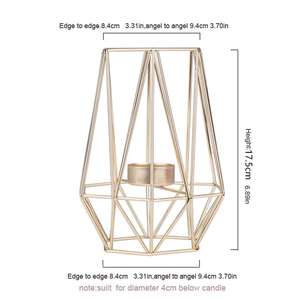 เชิงเทียนโลหะแบบตั้งพื้นพร้อมที่วางเทียนตกแต่งทรงสูงสำหรับโรงแรม ร้านอาหาร และงานแต่งงาน ในราคาส่งออก - Product Image 2