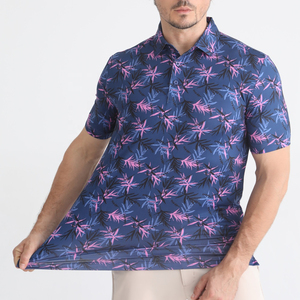 Nouveau style tendance : Polo homme sublimation, hauts d'été à manches courtes, logo personnalisé, couleur unie, respirant, service OEM - Product Image 3