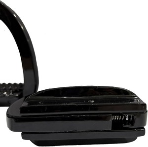 เหล็กยึดอานม้า EXTREME Horse Safety Stirrup Irons – สีดำ, ตัวล็อคแบบปลดเร็ว ทำจากอะลูมิเนียม ขนาด 4.75 นิ้ว - Product Image 3