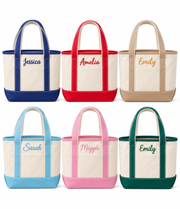 Wholesale Custom Logo Cotton Canvas <b>Tote</b> <b>Bag</b> Sublimation Print Embroidery Multi <b>Pocket</b> Outdoor Travel Messenger Shoulder Handbag - Product Image 1