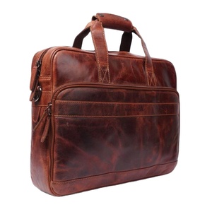 Real Cow Buffalo Leather <b>Handbags</b> Cheap Price Durable Bags Handcrafted Nice Quality Genuine Leather Laptop Bag For <b>Mens</b> Use - Product Image 1