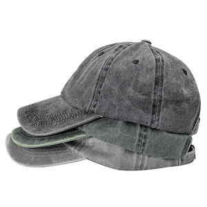 2026 Unisex Vintage Classic 100% Cotton Adjustable Baseball <b>Cap</b> Wholesale Dad Hat Distressed <b>Blank</b> Washed 5-Panel Waterproof Hat - Product Image 1