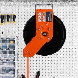 Avvolgitubo Ibrido Retrattile 3/8 X 50 FT 300 PSI per Aria Compressa, Montaggio a Soffitto/Parete, Strumento per Riparazioni Auto con 5 Prese Interne - Product Image 6