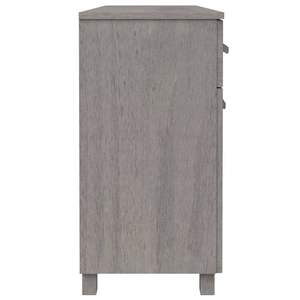 Credenza HAMAR grigio chiaro in legno massello pino 44.5 "x 15.7" x 31.5" - Product Image 5