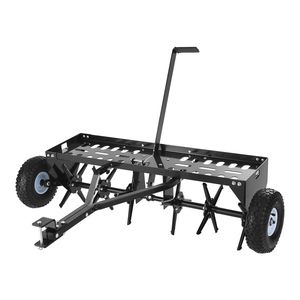 Aérateur de pelouse à attelage de remorque - Outil d'aération de 40 pouces, attelage universel, capacité de 120 lb, robuste et résistant à la rouille - Product Image 1