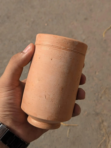 Verre à eau en argile céramique terracotta, artisanal, naturel, écologique, durable et écoresponsable - Product Image 4