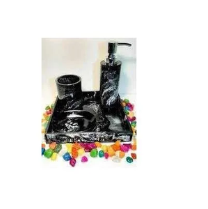 FAIZA CRAFT FC-2099 Ensemble d'accessoires de salle de bain de luxe en résine, quatre pièces, étanche, écologique, personnalisé pour hôtel, avec distributeur de savon liquide - Product Image 6