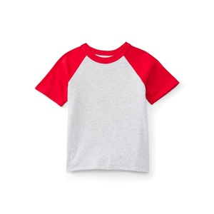 Camiseta de Cuello Redondo Multicolor para Niños, Uso Diario, Algodón Suave, Casual, Manga Corta, Elegante - Product Image 1