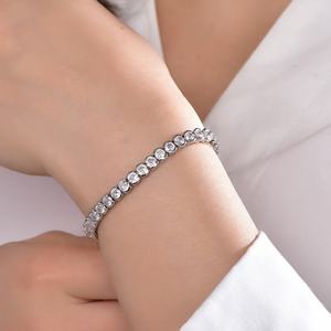Bracelet Tennis en Diamants de Laboratoire Véritables, Plaqué Or 10K/18K, Style Hip Hop, Poids de Carat Personnalisé, Certifié IGI, Unisexe, Vente en Gros - Product Image 5