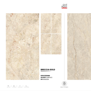 กระเบื้องพอร์ซเลนหรูหราเหนือกาลเวลา ขนาด 60x120 ซม. 600x1200 มม. 24x48 นิ้ว ผิวมันเงา รูปแบบขนาดใหญ่ พื้นผิวพรีเมียม สำหรับตกแต่งภายในอย่างสง่างาม - Product Image 1