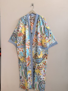 Vestido Kimono Bohemio de Verano, Estilo Japonés, Maxi, Oversize, Unisex, Tipo Bata de Baño - Product Image 4