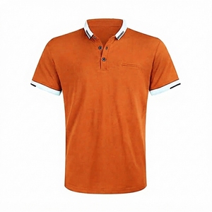Factory Wholesale Cheap Price Hot Style Men's for Shirts 100% Cotton Print Casual <b>Sport</b> <b>Polo</b> Shirts In Solid Colors - Product Image 6