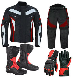 Conjunto de ropa para motociclistas, chaqueta protectora para hombre, pantalones, botas, guantes, armadura CE, impermeable, a prueba de viento, zapatos para moto, traje de carreras - Product Image 1