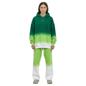 Sudadera con Capucha Gruesa de Moda, Teñida con Técnica Tie-Dye, Estampada, Ropa Deportiva Urbana, Marca Privada, Chándal Deportivo al por Mayor - Product Image 6