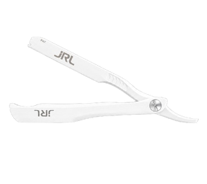 Navaja de Afeitar Profesional JRL Precision Styling, Amarilla, de Acero Inoxidable, con Soporte Magnético para Cuchillas, Logotipo Personalizado - Product Image 3