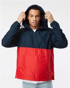 Custom <b>Men</b> Hooded Windbreaker <b>Jacket</b> Outdoor Waterproof Half Zip Anorak <b>Pullover</b> <b>Jacket</b> <b>Men</b> Kangaroo Pocket Wholesale - Product Image 6