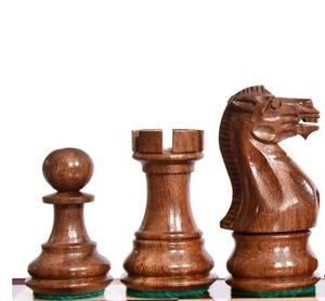 Pions d'échecs professionnels Staunton série Player, roi de 3 pouces en bois de sheesham et de buis, au meilleur prix - Product Image 5