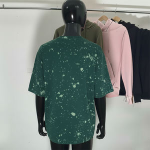 T-shirt à épaules tombantes surdimensionné en coton épais de haute qualité à manches courtes personnalisé - Product Image 2