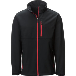 Veste Softshell Noire Respirante et Imperméable pour Homme avec Col Montant Ajustable, Personnalisable avec Logo OEM, Meilleures Ventes - Product Image 1