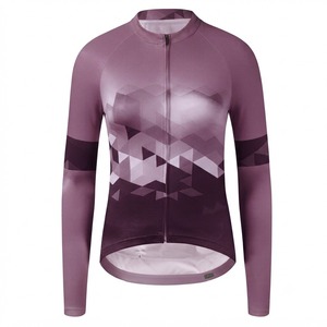 Maillot de Ciclismo Personalizado de Manga Corta para Mujer, con Cierre Completo, Transpirable, Antibacteriano, de Secado Rápido, con Logotipo Frontal OEM - Product Image 1