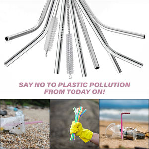 Bold Blossom Customized 26.5cm Stainless Steel Insulated Eco-Friendly Biodegradable Food Grade <b>Reusable</b> <b>Straws</b> Variety Tumblers - Product Image 6