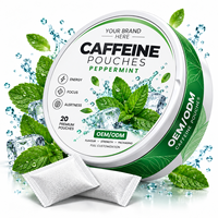 Sachets de caféine naturelle de qualité alimentaire à la fraise, 20 unités, pour l'énergie, la concentration et la vigilance, OEM ODM, vente en gros, marque PIK