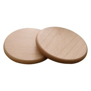 Posavasos de madera de nogal hechos a mano, duraderos, lisos, redondos, con superficie pulida, diseño ecológico, ideales para hogares, oficinas y cafeterías. - Product Image 3