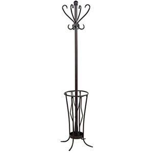 Porte-parapluie autoportant en métal blanc, structure à cadre, grande capacité, pour décoration intérieure - Product Image 2