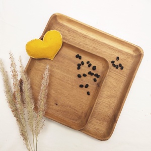 แผ่นไวตาโปรทรงสี่เหลี่ยมสำหรับใช้ในร้านอาหารร้านอาหารร้านอาหารร้านอาหารทะเลอะคาเซียวอลนัทอาหารเสิร์ฟอาหารทำด้วยมือถาดไม้ทำมือเป็นมิตรต่อสิ่งแวดล้อมจากเวียดนาม - Product Image 5