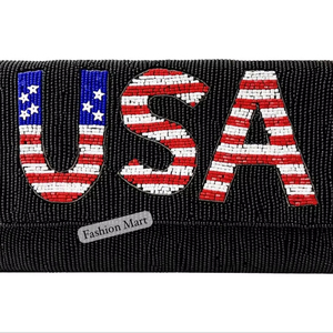 Pochette perlée personnalisée avec motif lèvres, sac de soirée fait main, sacs à main pour femmes en gros - Product Image 2