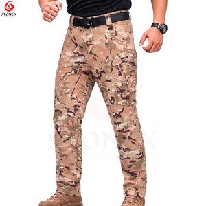 Pantalon cargo décontracté pour homme en sergé de coton, multi-poches, utilitaire, pour streetwear, vêtements de travail, activités de plein air, séchage rapide, respirant - Product Image 3