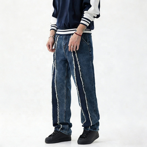 Jeans en denim coupe droite personnalisés, coupe classique, denim brut rigide, fabricant OEM, fournisseur d'usine - Product Image 3