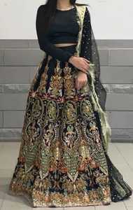 Ensemble de mariée de luxe brodé, style Lehenga Mehndi, pour mariage pakistanais, tenue traditionnelle indienne et pakistanaise - Product Image 3
