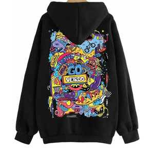 Fournisseur professionnel de sweats à capuche oversize de style streetwear en tissu de coton épais, vente en gros - Product Image 5