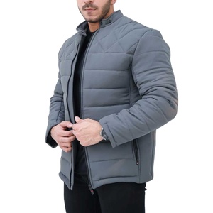 Veste en coton à col montant zippée pour homme, collection automne-hiver 2026 – Chaude et confortable, doudoune pour homme - Product Image 4
